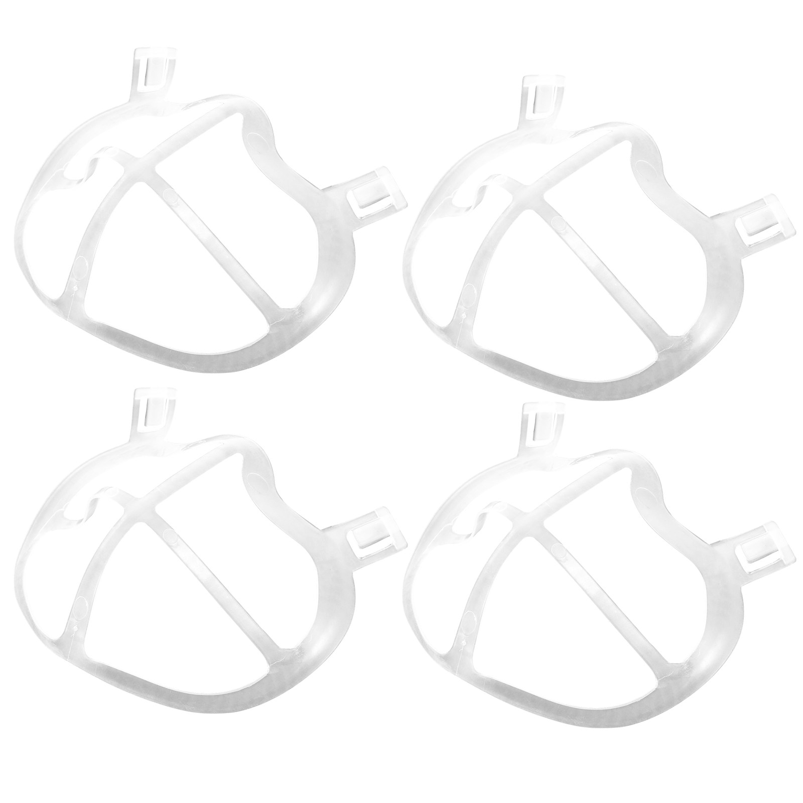Silicone Mask Bracket - 10Pcs 피부 친화적인 얇은 실리콘 마스크