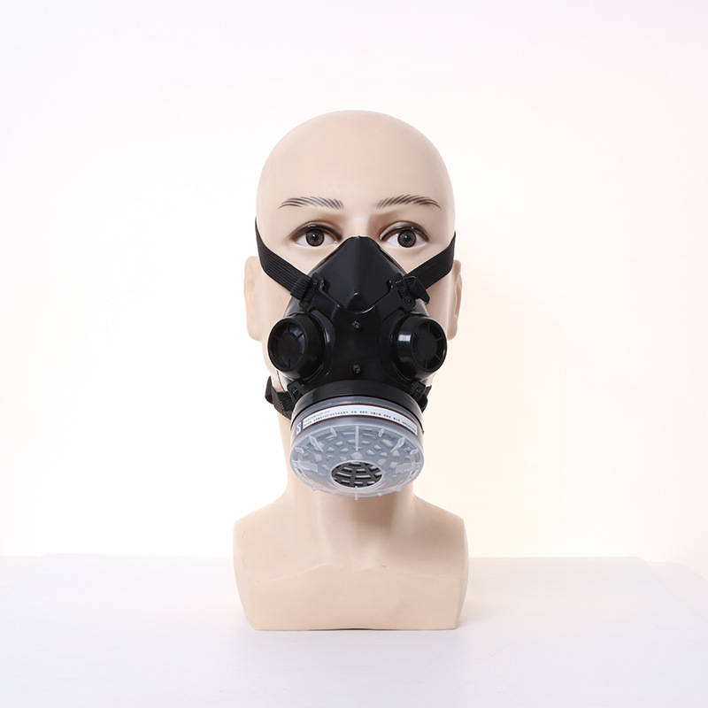 새로운 하프 페이스 블랙 가스 마스크 호흡기 연마 용접 - Dust Mask Construction 리뷰 및 가격