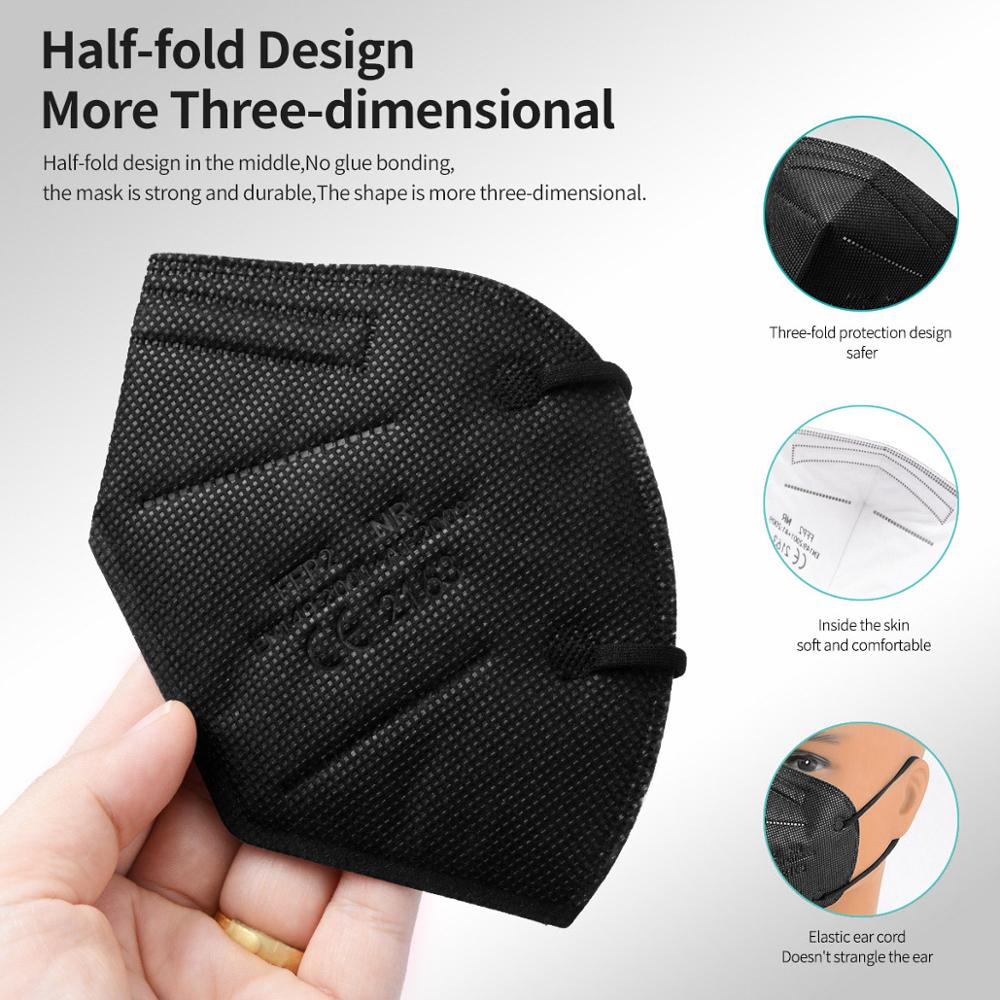 10-100Pcs FFP2 마스크 KN95 마스카라 5 - Kn95 Respirator Mask 리뷰 및 가격