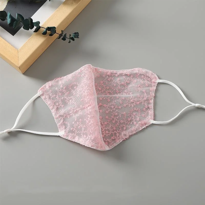 1/2pc 블랙 화이트 레이스 페이스 마스크 재사용 가 - Cloth Face Mask Washable 리뷰 및 가격