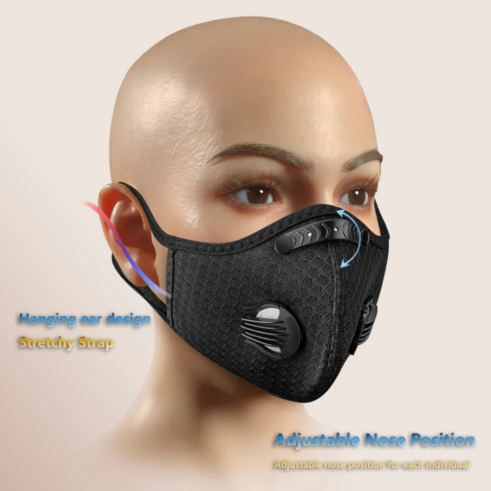 활성탄 필터 마스크가 포함된 1PCS 사이클링 마스크  - Dust Mask Construction 리뷰 및 가격