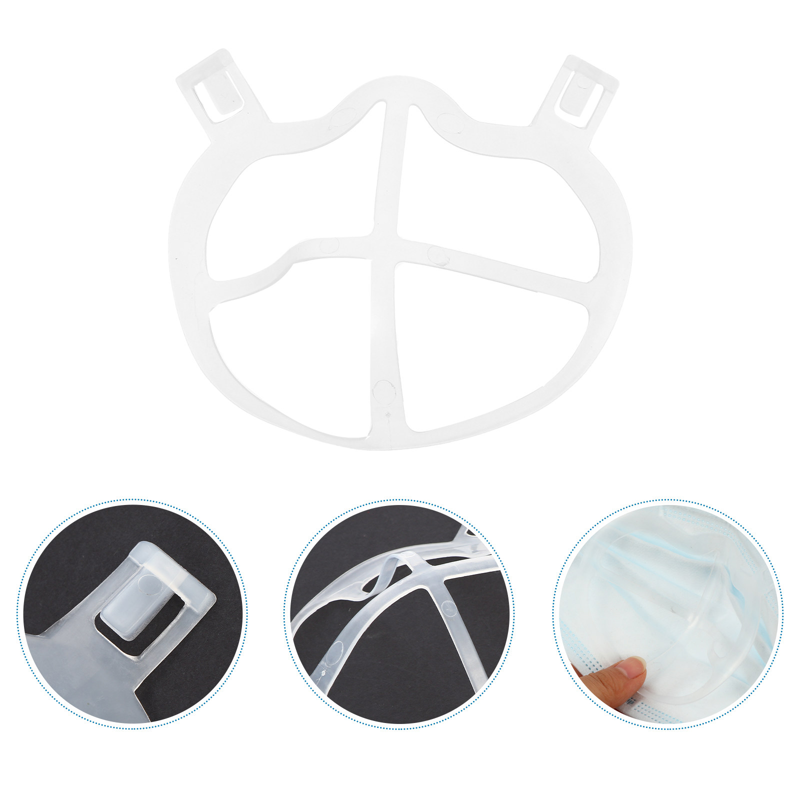 10Pcs 피부 친화적인 얇은 실리콘 마스크 내부 프레 - Silicone Mask Bracket 리뷰 및 가격