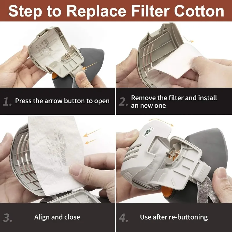 먼지 마스크 + 20pcs 필터 면화 호흡기 반 얼굴  - Dust Mask Construction 리뷰 및 가격