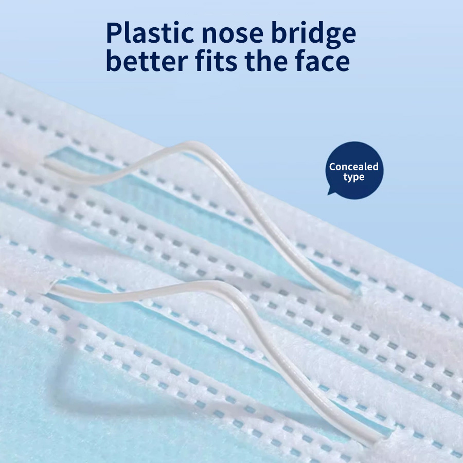 100Pcs 일회용 성인용 개별 패키지 마스크 필터 멜 - Disposable Mask Blue 리뷰 및 가격