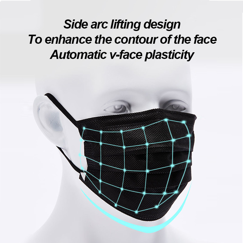 100-400개입 블랙 마스크 일회용 입마스크 비부직  - Disposable Surgical Mask 리뷰 및 가격